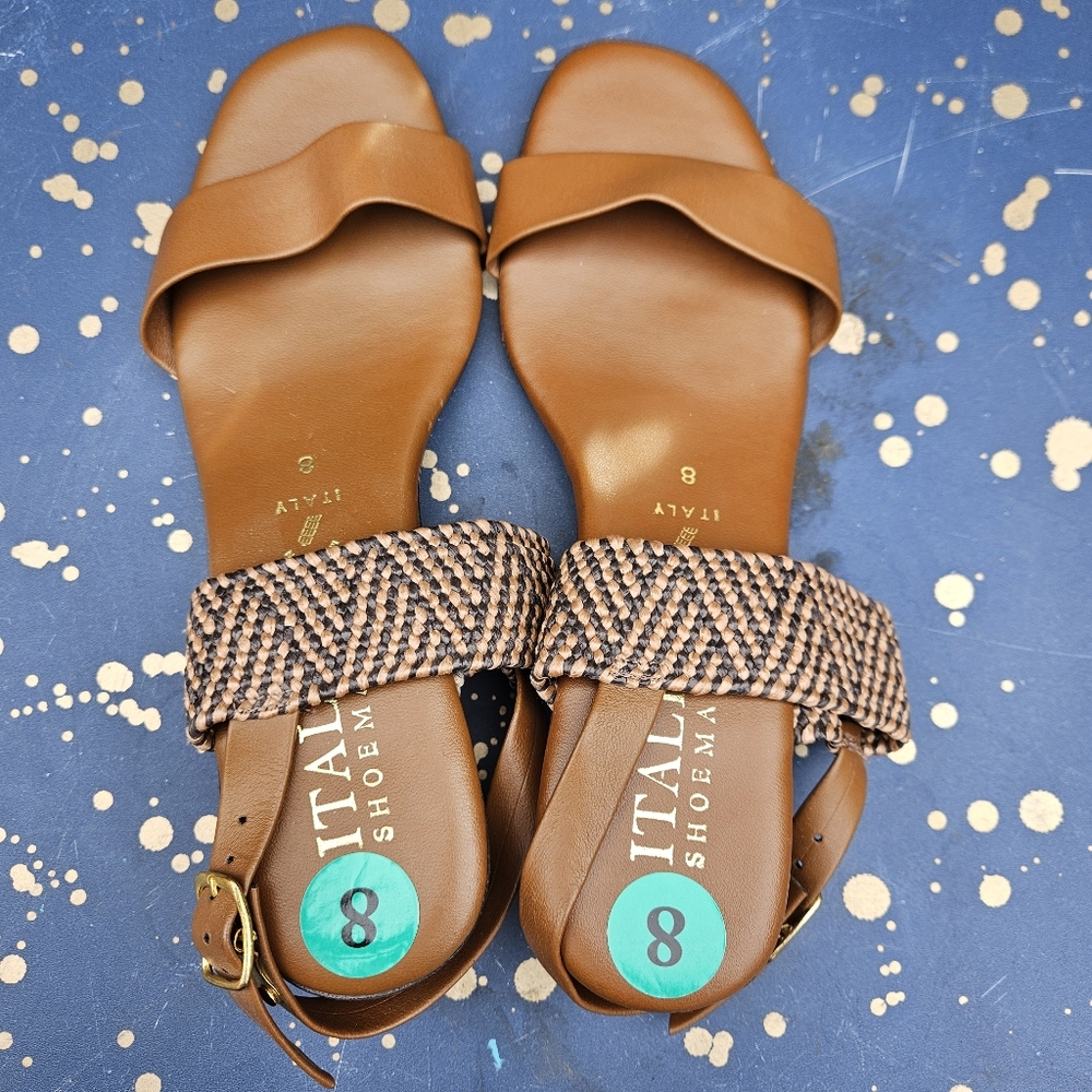 Italian Shoe Markers Brown Women's Sandals Size 8 - Picture 13 of 16